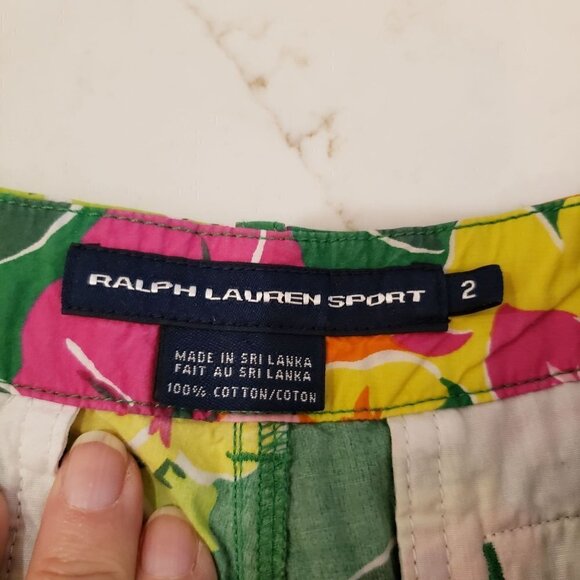 RALPH Lauren Sport Cotton Floral Print shorts, size 2 - Picture 4 of 7
